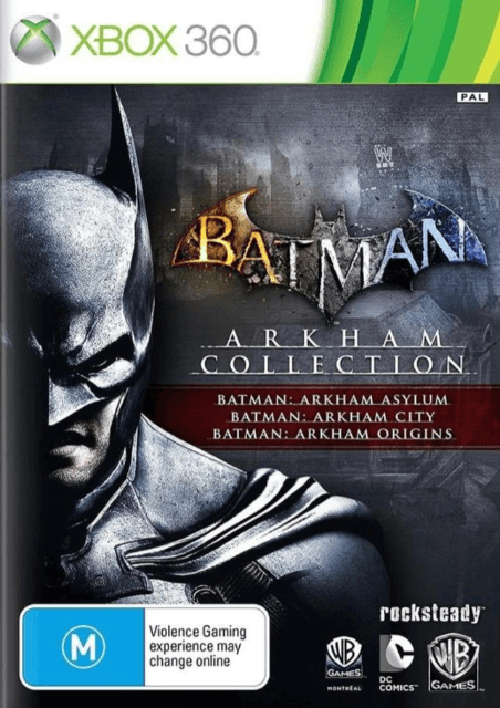 Batman: Arkham Asylum and Batman: Arkham City Dual Pack box art for Xbox 360